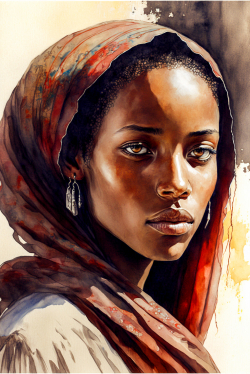 portrait-of-a-young-woman-in-djibouti-somali-watercolor