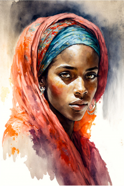 portrait-of-a-young-woman-in-djibouti-somali-watercolor-3