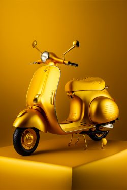 minimalism-photography-1980s-gold-vespa-scooter-as-the-essence-of-luxury-4