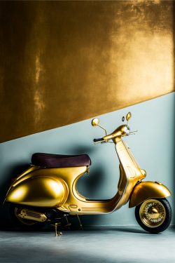 minimalism-photography-1980s-gold-vespa-scooter-as-the-essence-of-luxury-8