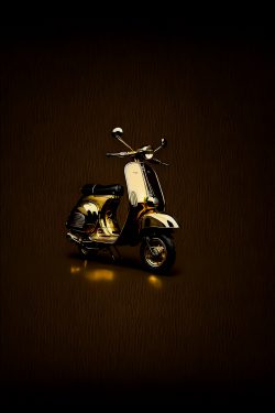 minimalism-photography-1980s-gold-vespa-scooter-as-the-essence-of-luxury-9