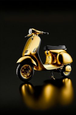 minimalism-photography-1980s-gold-vespa-scooter-as-the-essence-of-luxury-11