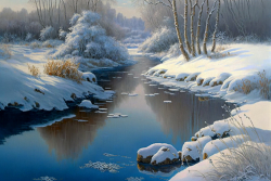 the-winter-landscape-is-a-picturesque-scene-of-frosty-whites-and-icy-blues-the-trees-are-adorned-with-a-layer-of-frost-and-the-water-features-are-frozen-solid-2