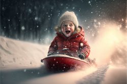 little-boy-in-red-sledding-toward-camera-in-winter-snow-scene-ai-generated-digital-art-6