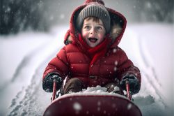 little-boy-in-red-sledding-toward-camera-in-winter-snow-scene-ai-generated-digital-art-7
