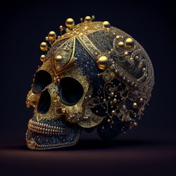 luxury-highly-ornated-gold-and-black-skull-headpiece-5