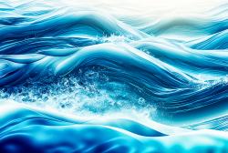 water-panoramic-banner-background-blue-aqua-texture-surface-of-ripples-rings-transparent-palm-leaf-shadows-and-sunlight-4