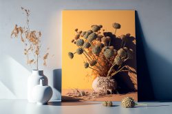 dried-flowers-against-wall-pastel-yellow