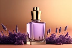 glass-bottle-with-cosmetic-oil-stands-on-a-wooden-white-table-in-delicate-lilac-flowers-thyme-6