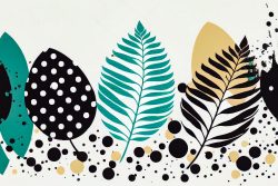 vector-simple-easter-eggs-composition-hand-drawn-black-on-white-background-decorative-horizontal-stripe-from-eggs-with-leaves-and-watercolor-4