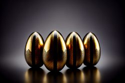 luxury-golden-easter-egg-in-row-on-dark-background-elegant-painted-black-easter-eggs-with-golden-shiny-paint-2