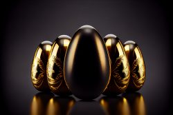 luxury-golden-easter-egg-in-row-on-dark-background-elegant-painted-black-easter-eggs-with-golden-shiny-paint-11