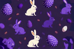 illustration-of-seamless-pattern-with-easter-rabbit-and-bunny-and-eggs-in-purple-color-pattern-for-holiday-easter-wallpaper-or-textile-3