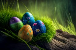 easter-eggs-in-grass-in-front-of-wood-6