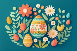 vector-easter-eggs-and-flowers-on-blue-3