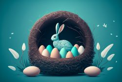 vector-easter-with-easter-eggs-and-flowers-on-blue-8