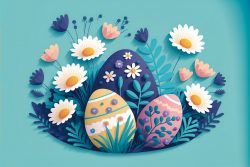 vector-easter-with-easter-eggs-and-flowers-on-blue-14