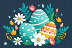 vector-easter-with-easter-eggs-and-flowers-on-blue-16