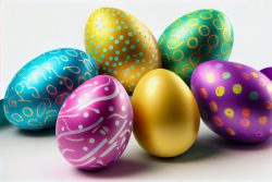 colorful-easter-eggs-white-background