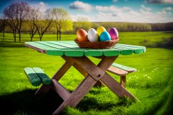 wooden-top-plank-table-with-easter-painted-eggs-in-the-basket-or-table-in-the-green-grass-and-meadows-background-2