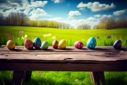 wooden-top-plank-table-with-easter-painted-eggs-in-the-basket-or-table-in-the-green-grass-and-meadows-background-3