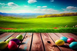 wooden-top-plank-table-with-easter-painted-eggs-in-the-basket-or-table-in-the-green-grass-and-meadows-background-5