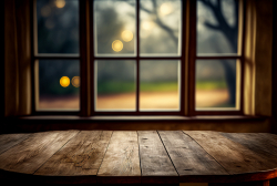 empty-old-wooden-table-with-window-bokeh-background-2