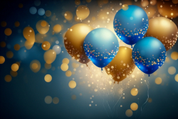 realistic-festive-background-with-golden-and-blue-balloons-falling-confetti-blurry-background-and-a-bokeh-lights-6