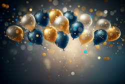 realistic-festive-background-with-golden-and-blue-balloons-falling-confetti-blurry-background-and-a-bokeh-lights-8