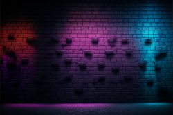 front-view-from-an-old-grunge-brick-wall-with-an-color-light-gradient-from-purple-to-cold-blue-3d-octane-render-6