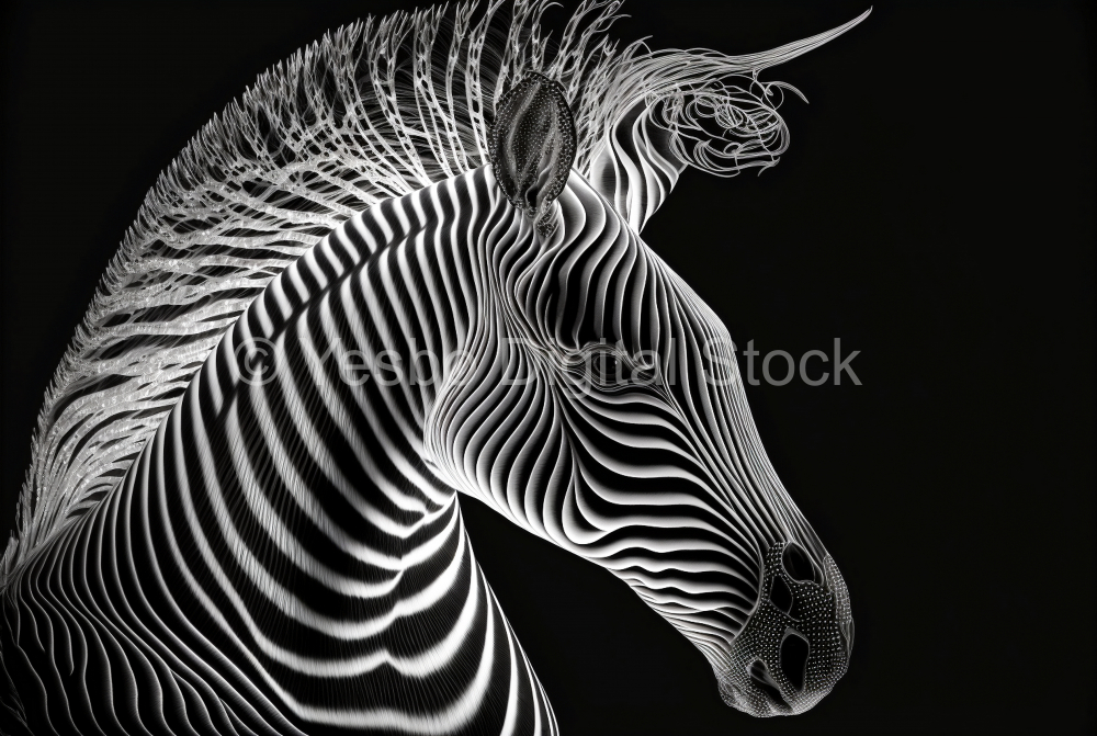 zebra-moire-fractal-3d-professional-black-and-white