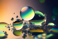 double-exposure-abstract-geometric-molecules-forms-glowing-microcosms-floating-holographic-oil-bubbles-6