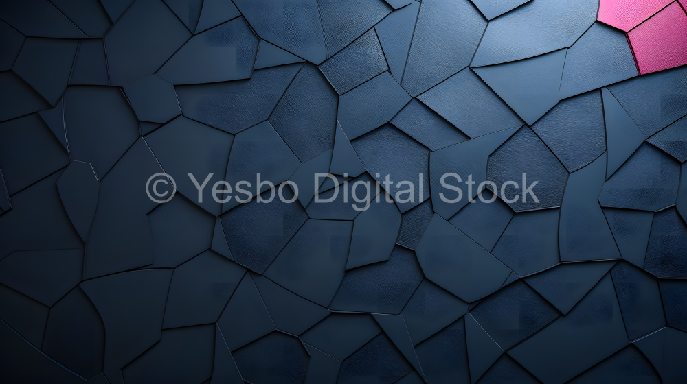 Abstract geometric background in black and blue colors. Modern background design.