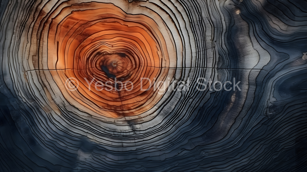 Old wood texture. Abstract background for design with rings and lines.
