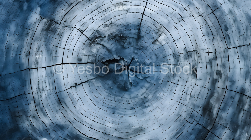 abstract background texture of old tree stump with cracks in the middle