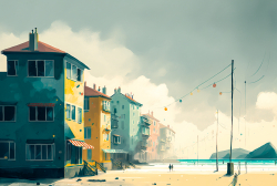 a-calm-beach-town-minimalistic-painting-mix-of-warm-and-cool-colors-6