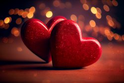 two-red-wooden-hearts-on-glitter-with-bokeh-lights-valentines-day-background-2
