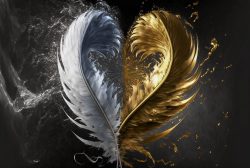 beautiful-feathers-white-and-light-gold-tears-falling-from-the-feathers-that-are-in-flight-2