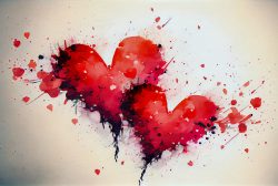 beautiful-red-hearts-on-white-background-watercolor-4