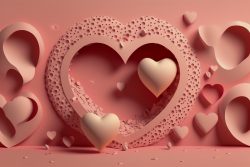 composition-for-valentines-day-delicate-pink-background-and-pink-hearts-cut-out-of-paper
