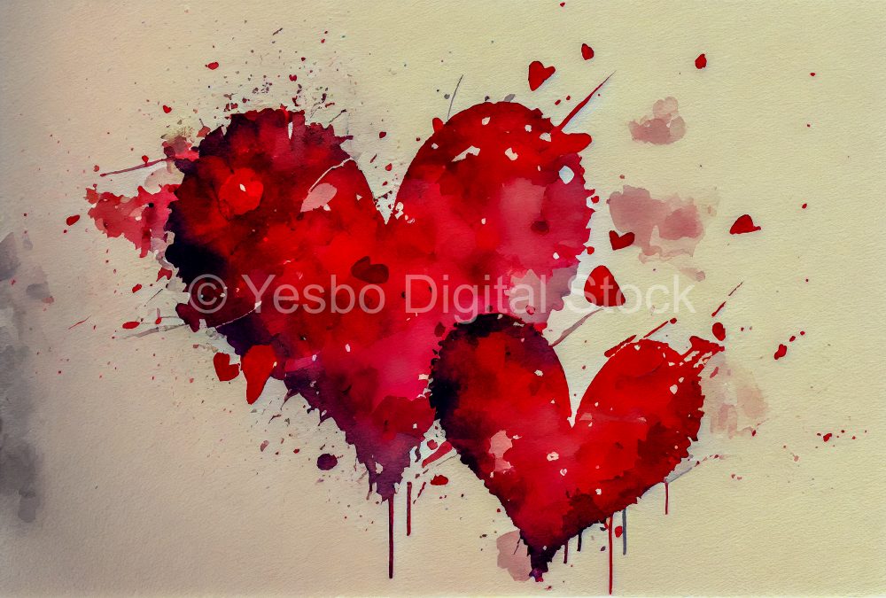 beautiful-red-hearts-on-white-background-watercolor-2