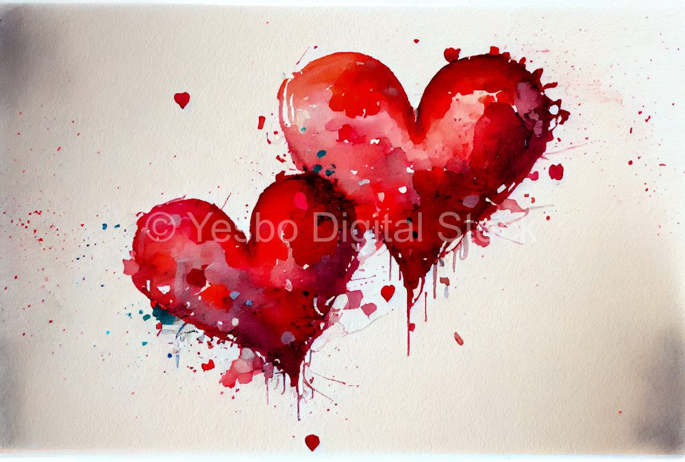 beautiful-red-hearts-on-white-background-watercolor-3