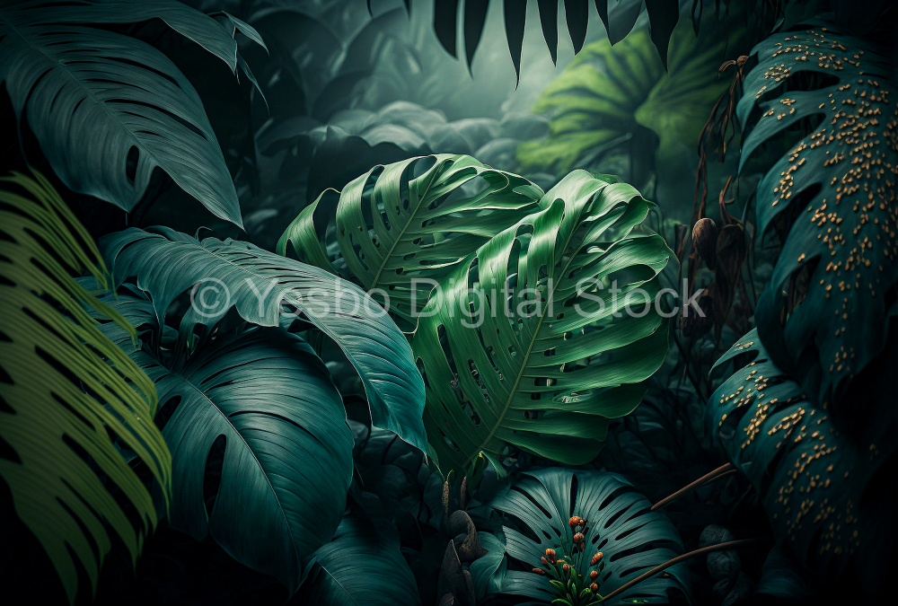 jungle-rain-forest-background-big-leafs-greens-foggy-4