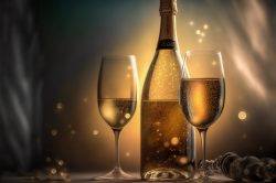 glasses-with-champagne-bottle-in-front-of-light-play-7