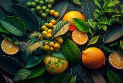 pattern-design-citrus-tropics-plants-sunshine