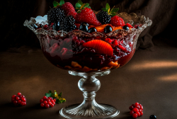 glass-bowl-filled-with-a-dark-red-fruit-compote-the-compote-consists-of-various-red-fruits-such-as-strawberries-currants-blackberries-and-cherries