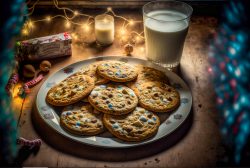 a-plate-of-delicious-christmas-cookies-next-to-a-glass-of-milk