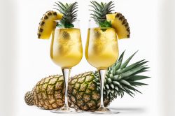 two-glasses-of-pineapple-champagne-cocktail-white-background-2