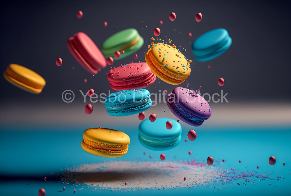 superb-colorful-macarons-floating-8