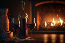 bottle-of-red-wine-and-two-glass-at-night-near-fireplace-flame-cozy-winter-evening-background-with-copy-space-2